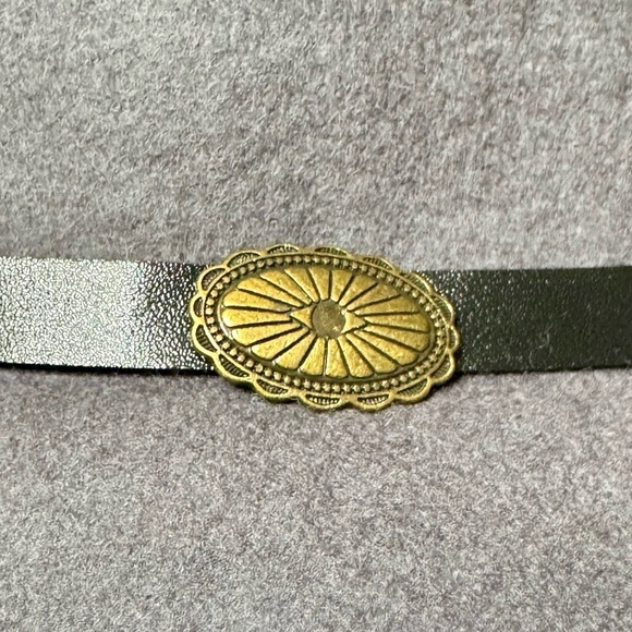 NWT 100% Wool Boho Gray Hat With Leather Band and Metal Western Concho Accent - Picture 5 of 6